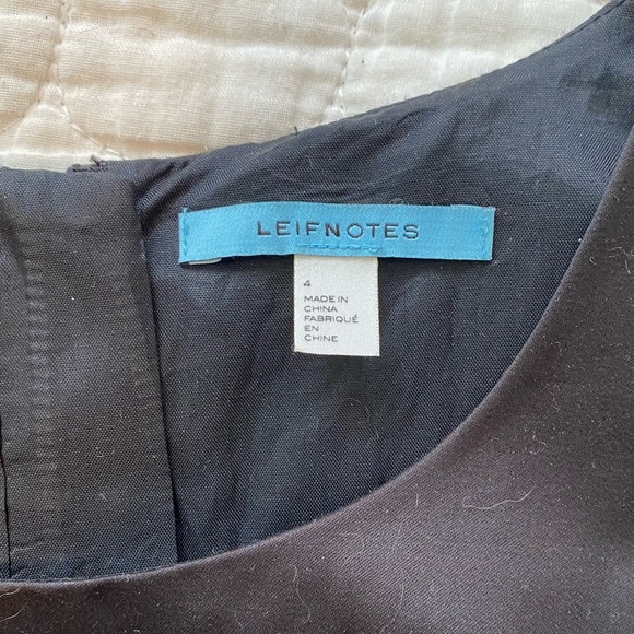 Anthropologie Leifnotes Notched Dots Dress | size 4 - Picture 5 of 8